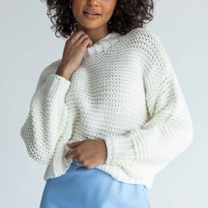 Princess Polly Sharlotte Turtleneck Sweater in “White”